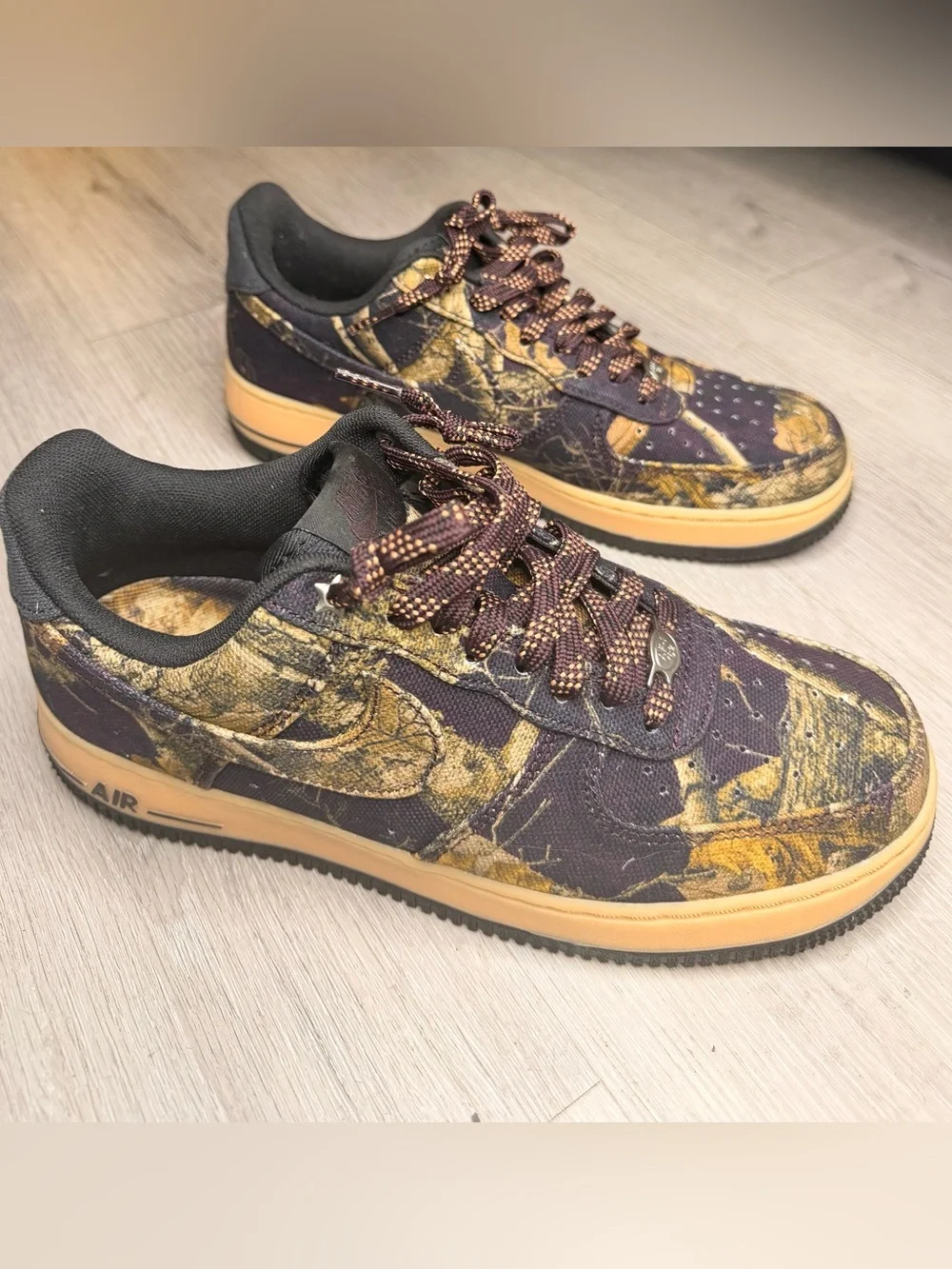 Nike Air Force 1 Low Realtree Camo Sneakers Size 8